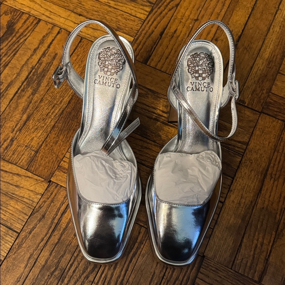 Vince Camuto Silver Heeled Shoes
